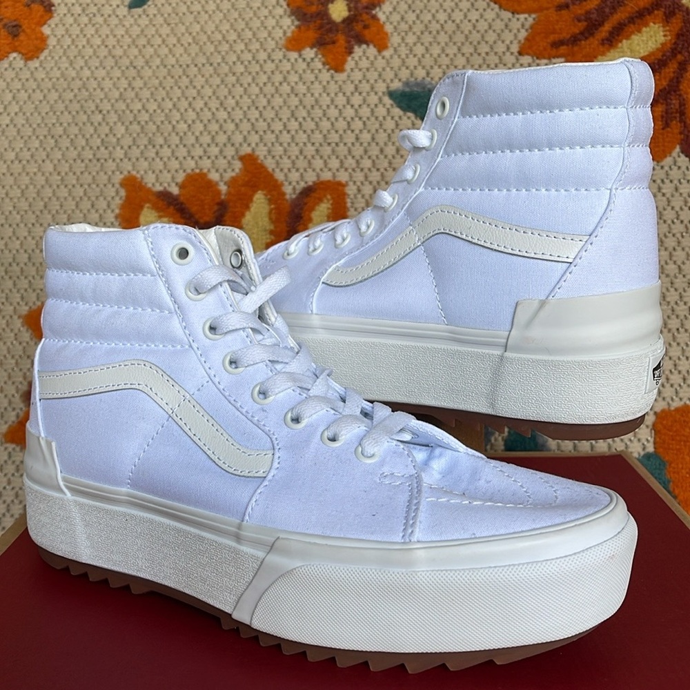 Vans WMNS Sk8-Hi Stacked (Canvas) True White
VN0A4BTWL5R Platforms Sneakers NIB - Picture 13 of 16